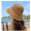 Handwoven Straw Sun Hat with Wide Brim