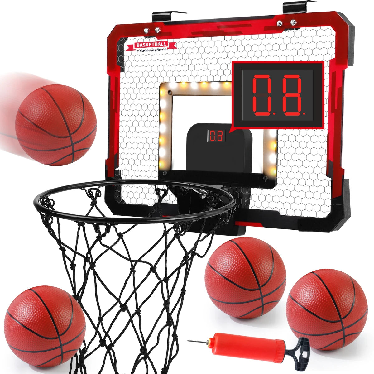 Mini Over-the-Door Basketball Hoop for Kids