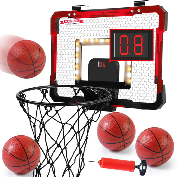 Mini Over-the-Door Basketball Hoop for Kids