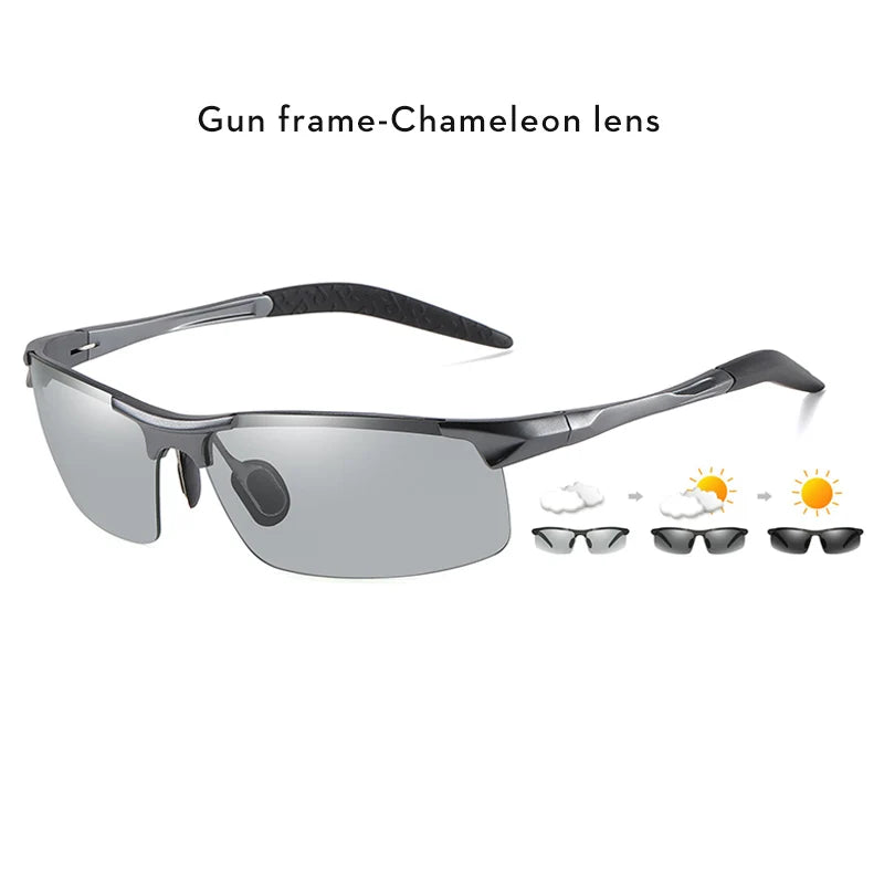 Photochromic Polarized Sports Sunglasses with UV400 Protection