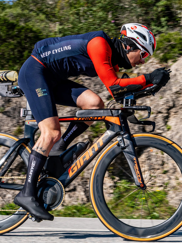 Aero Cycling Shoe Covers with Windproof, Water-Resistant Design
