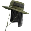 UPF 50+ Sun Protection Bucket Hat with Detachable Neck Flap