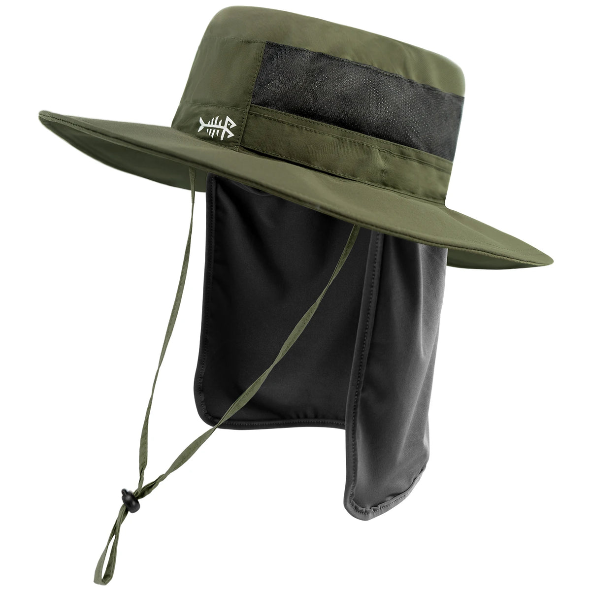 UPF 50+ Sun Protection Bucket Hat with Detachable Neck Flap