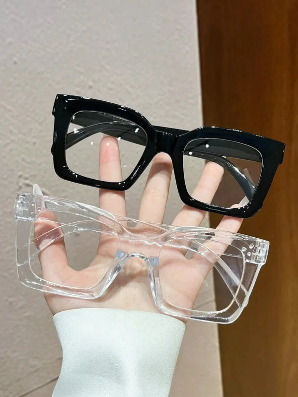 Square Anti-Blue Light Glasses with Clear Lenses