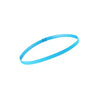 A blue elastic sports headband is shown against a white background.