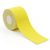 Roll of bright yellow wrinkle smoothing tape for face and skin
