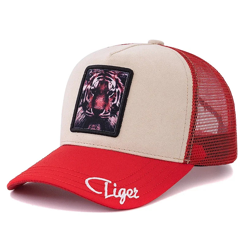 Animal Print Baseball Cap with Adjustable Strap
