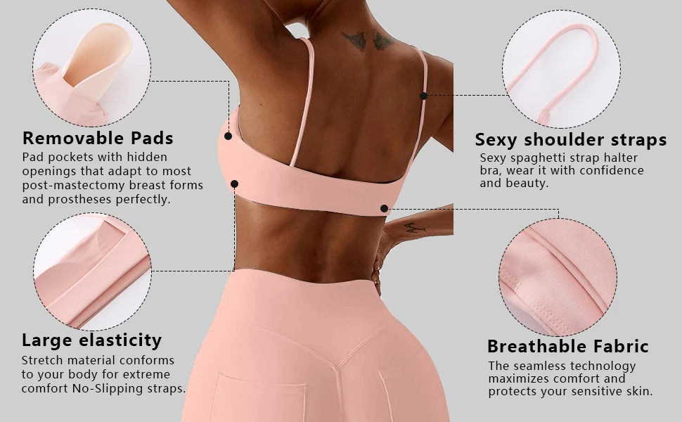 Ultra-Supportive Sports Bra for Yoga and Fitness