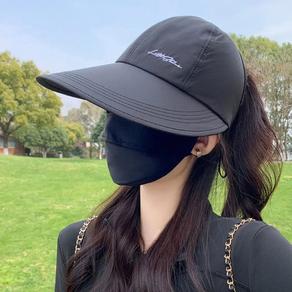 Foldable Wide Brim Sun Hat with Adjustable Strap