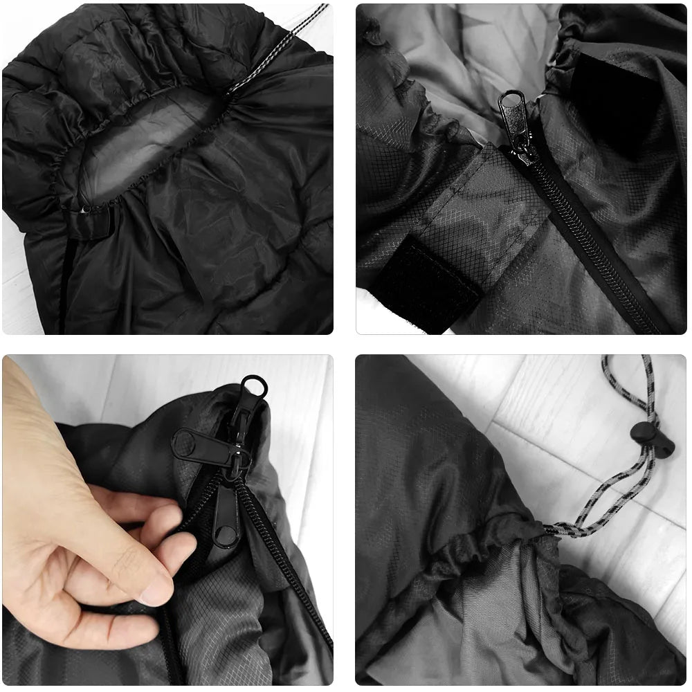 Envelope Cotton Sleeping Bag for 3-Season Camping