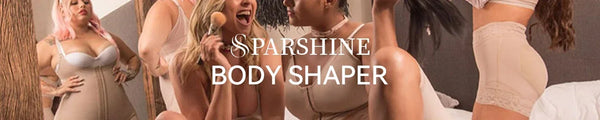 Un groupe de femmes portant des body shapers ou des sous-vêtements de compression beiges dans un studio.