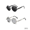 Classic Round Metal Frame Sunglasses with UV400 Protection