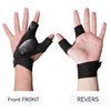 Tactical gloves shown in front and reverse views