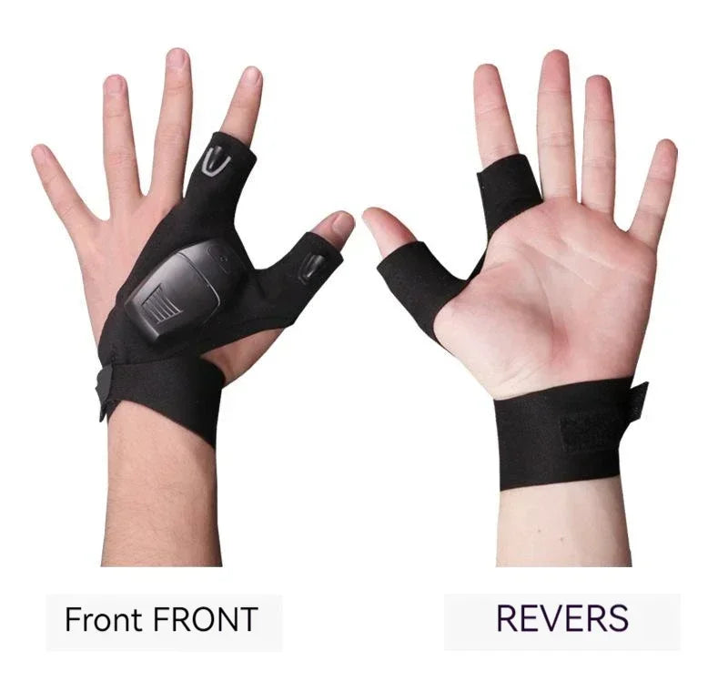 Tactical gloves shown in front and reverse views