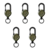 Retractable Heavy-Duty Keychain Reel with Carabiner Clip