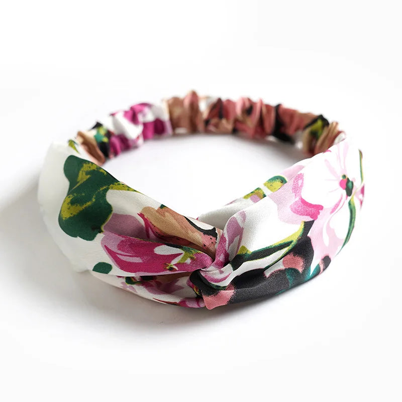 Boho Vintage Cross Knot Headbands
