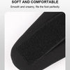 Black neoprene fabric ankle brace shown in a close-up view for foot orthotics.