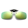 Pair of black UV400 polarized driving sunglasses with light green lenses