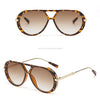 Hawksbill/Gradient Brown sunglasses shown in a top-down view and a side profile.