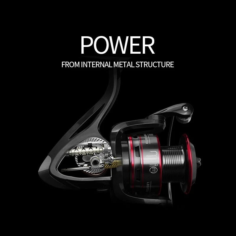 High-Speed Spinning Fishing Reel with Interchangeable Handle