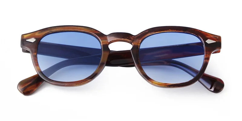 Retro Round Sunglasses with UV400 Protection