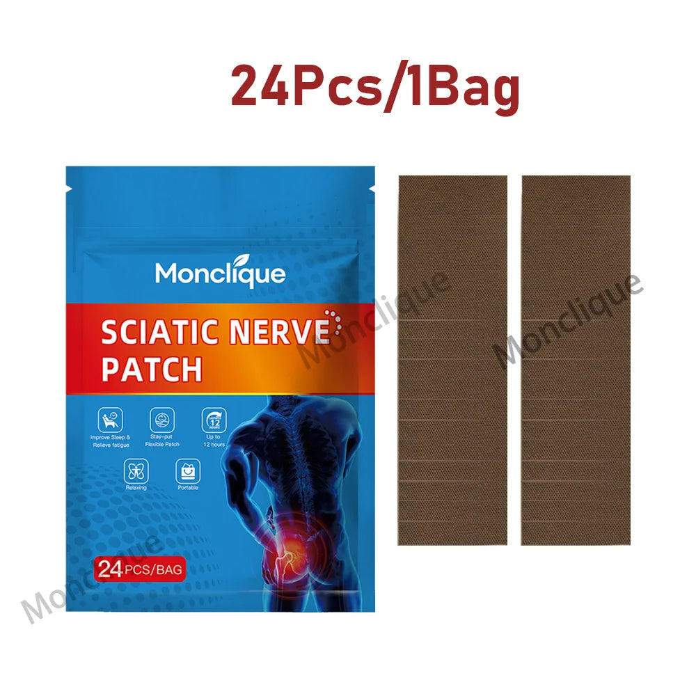 Pack of 24 Sciatic Nerve Patches for muscle relaxation and pain relief