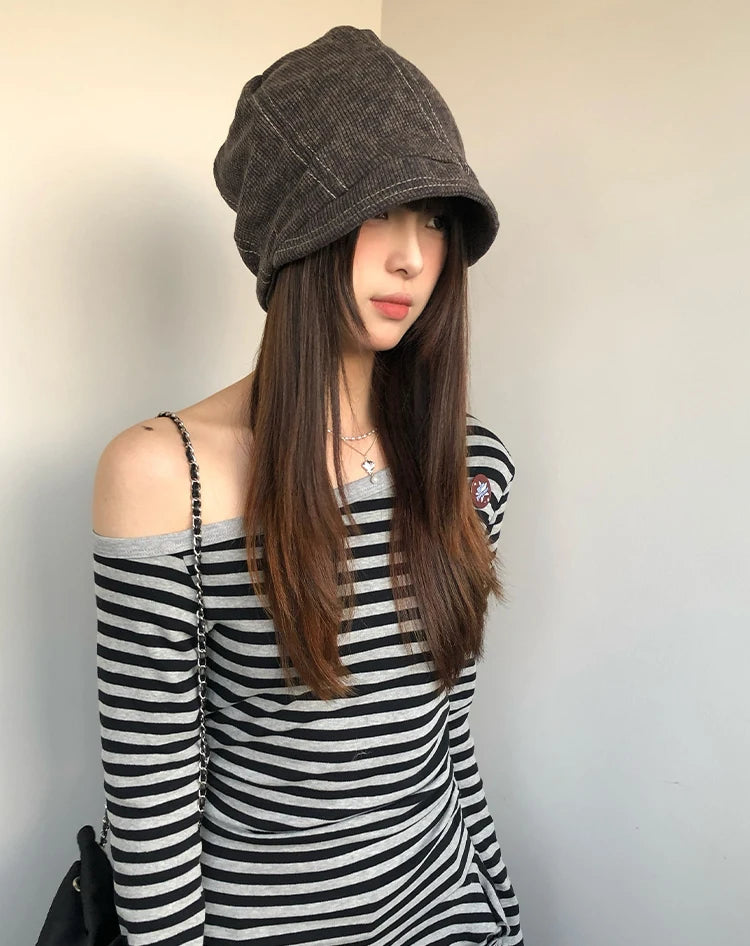 Retro Knit Fisherman Beanie for Women – Warm & Comfortable Winter Hat