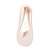 A single pair of light pink silicone anti-slip summer socks shown from the top view.