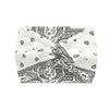 Bandeau de sport blanc imprimé avec des motifs paisley et floraux