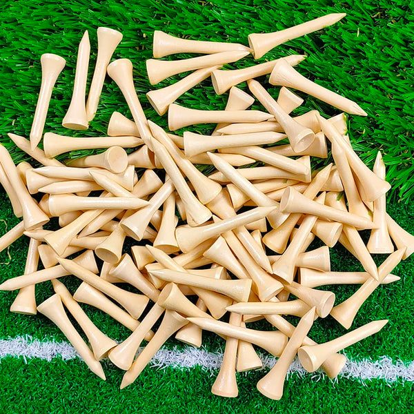 Natural Wood Golf Tees (100-Pack)
