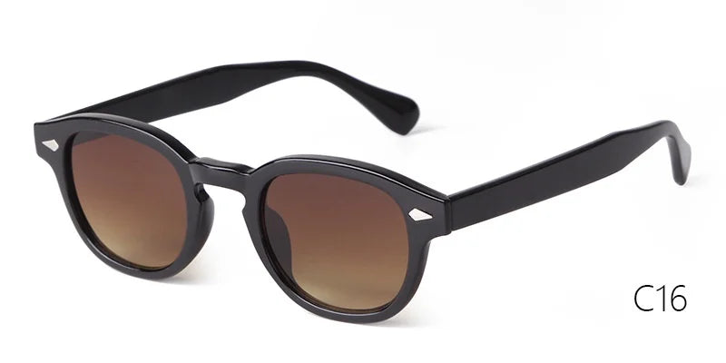 Retro Round Sunglasses with UV400 Protection