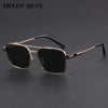 Square Metal Sunglasses with UV400 Protection