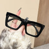 Square Anti-Blue Light Glasses with Clear Lenses