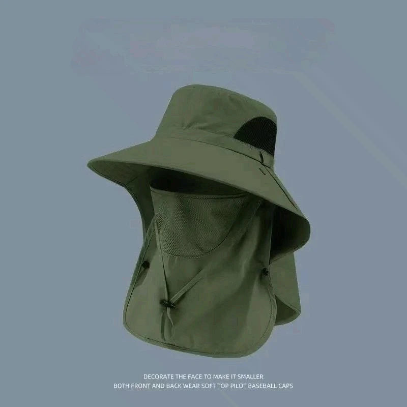 UV Protection Sun Hat with Neck Flap for Outdoor Adventures