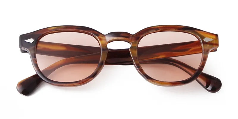 Retro Round Sunglasses with UV400 Protection