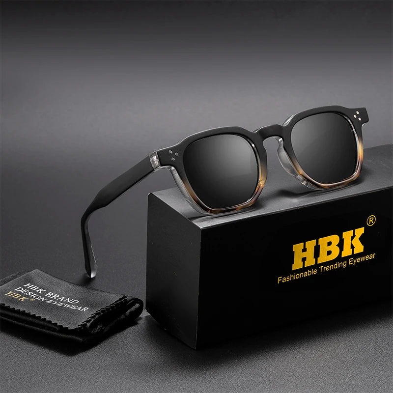 Retro Classic Square Frame Sunglasses with UV400 Protection