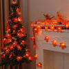Maple Leaf LED String Lights – Battery Operated Waterproof Decor