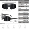 Oversized Windproof Sports Sunglasses with UV400 Protection