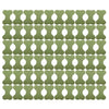 A grid of olive green acupuncture heat patches designed for knee relief.