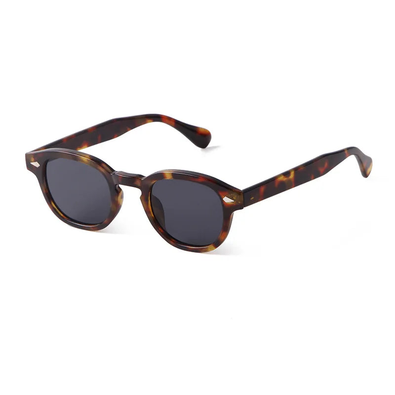 Retro Round Sunglasses with UV400 Protection
