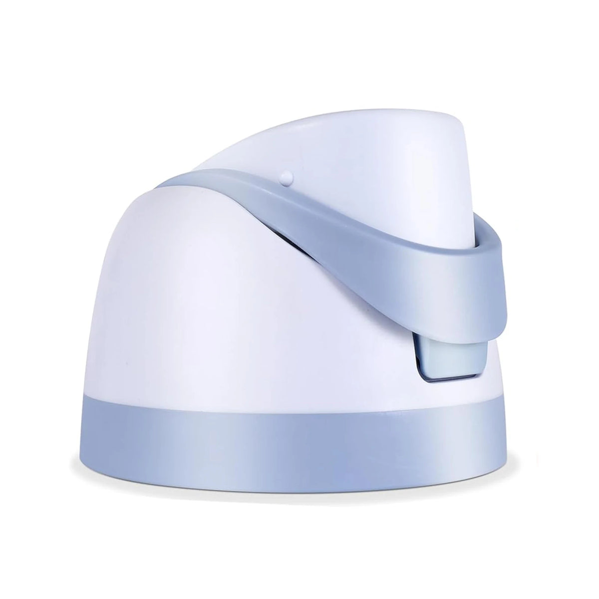 A light blue leakproof replacement lid for a water bottle, shown from the side.