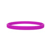 A bright purple silicone wristband for fitness or fashion.