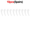 Ten pairs of silicone eyeglass ear hooks for anti-slip grip