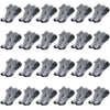 A pack of gray athletic running socks for men and women shown from the side.
