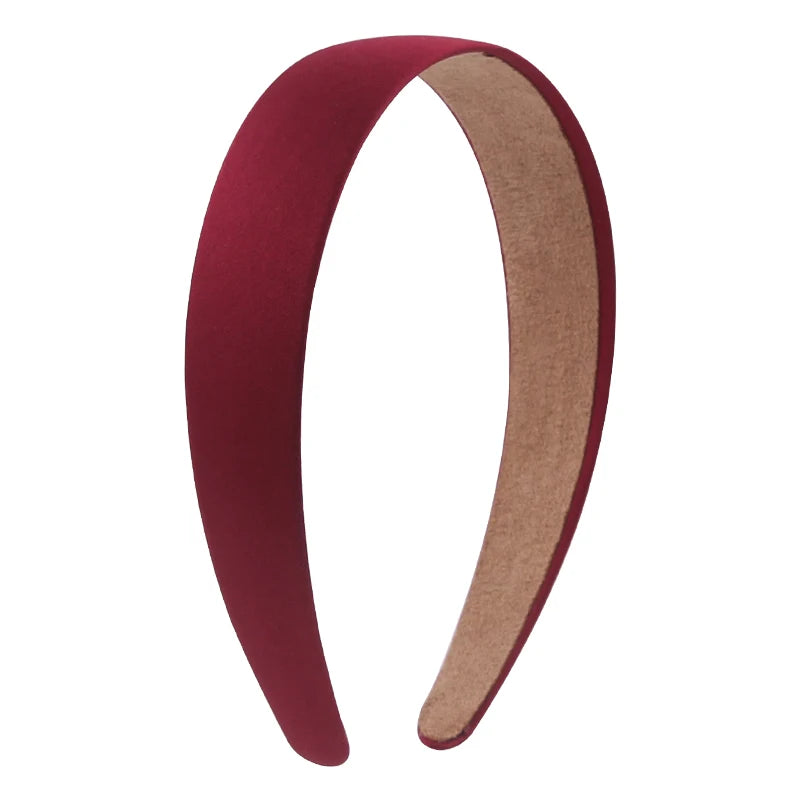 Solid Satin Hair Bands for Girls