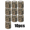 Paquete de diez vendas elásticas de camuflaje para deportes y caza