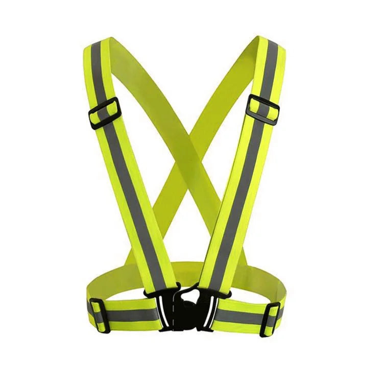 Adjustable Reflective Safety Vest for Night Running and Cycling