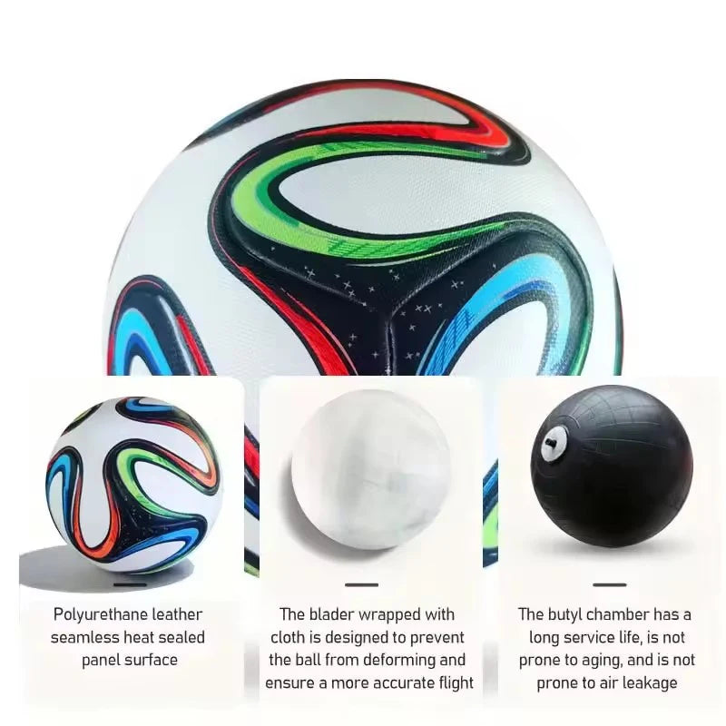 Professional Size 5 Soccer Ball – Durable PU Training & Match Ball