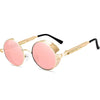 Classic Round Metal Frame Sunglasses with UV400 Protection