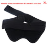 Black inguinal hernia support belt suitable for hip circumference 95-105cm.